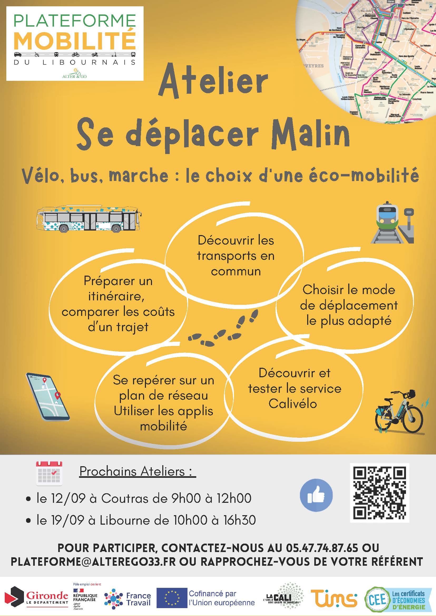 🚶‍♀️🚴‍♂️ Ateliers “Se Déplacer Malin” – sans voiture ! 🌍